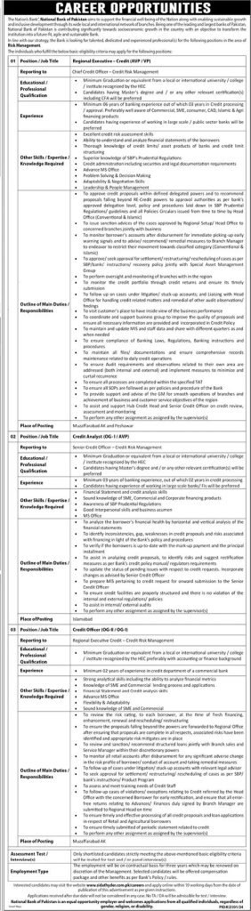 NBP National Bank of Pakistan Jobs 2025 for Officers